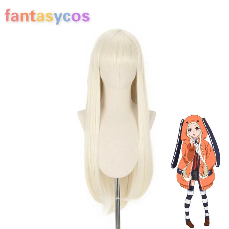 

Runa Yomozuki Anime Kakegurui Compulsive Gambler Cosplay Wigs Cosplay Wigs Heat Resistant Synthetic Wig + Free Wig Cap