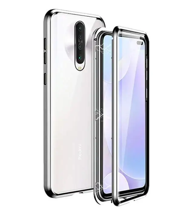 silver Магнитный чехол для телефона xiaomi redmi k30 двусторонний чехол из закаленного стекла на xaomi xiomi redmi k30 чехол redmi k30 k 30 30 k coque - Цвет: silver