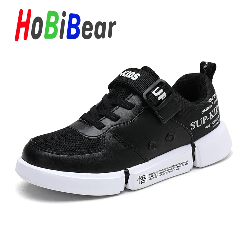 HOBIBEAR/повседневная школьная обувь для мальчиков; удобные кроссовки для больших мальчиков; Детские дизайнерские брендовые кроссовки для прогулок; Детские кроссовки на плоской подошве