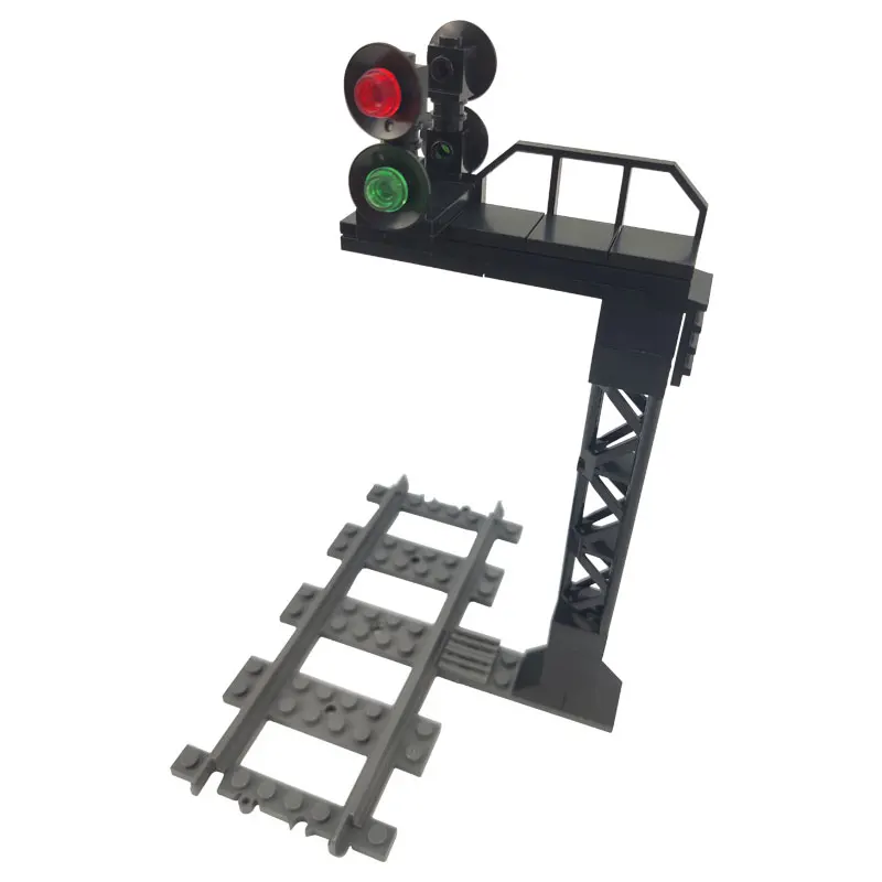 For-Creator-City-Blocks-The-Tunnel-Signal-Light-Model-Kids-Bricks-Big-Size-MOC-Block-Simulation