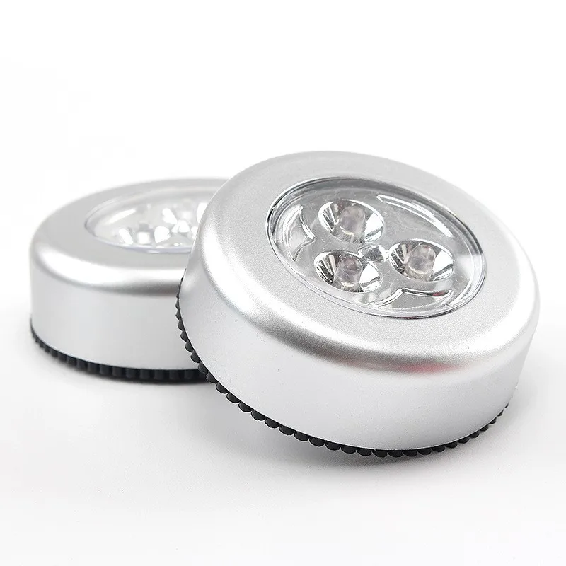 

1PC 3 LED Battery Powered Wireless Night Light Stick Tap Touch Push Security Closet Cabinet Kitchen Wall Lamp Kids Nursery Toy