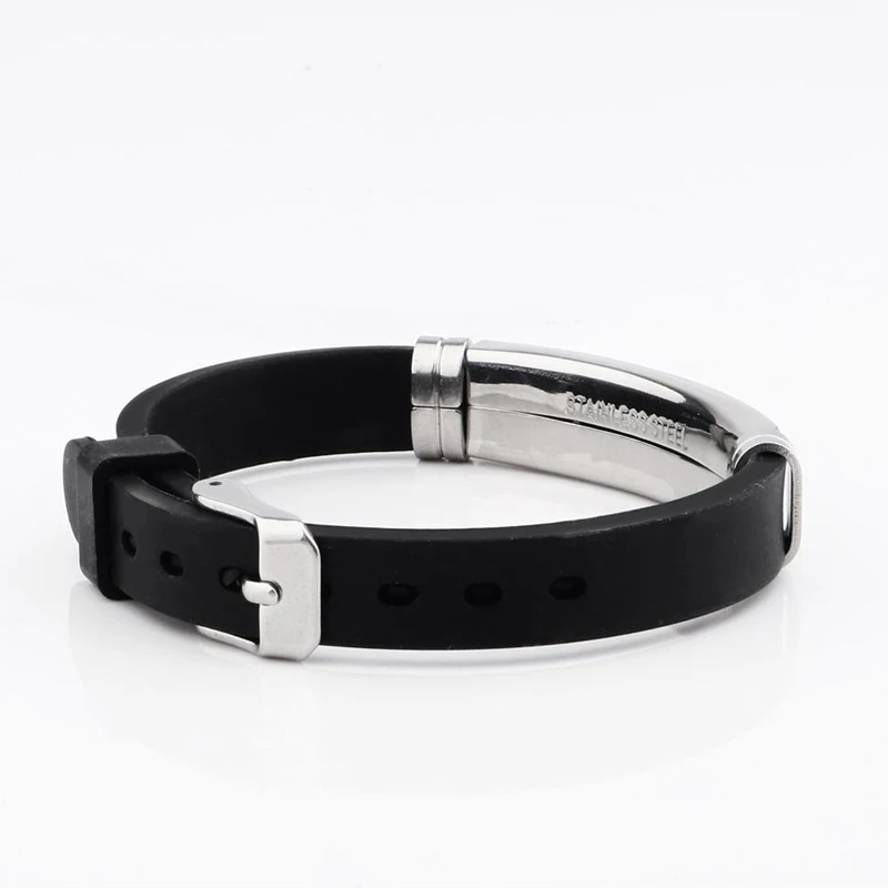Laser Engraved Diabetes Medical Alert ID Bracelet - Adjustable Emergency Wristband