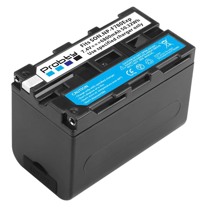 Indicador de Potência 6800mah com Saída Usb para Bateria Novo Sony np F960 F970 Embutida V1j z1 Led F750 F730 - Image 2