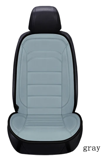 Автомобильный защитный чехол грелку 12v Подогрев машинное сиденье автозапчастей сиденья подогрев сидений - Название цвета: Single seat grey