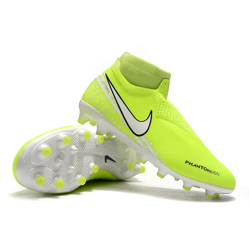 Футбольные Бутсы Nike Phantom VSN Shadow Elite DF AG 39-45, черные люкс белые бесшовные кроссовки, мужские футбольные бутсы Nike