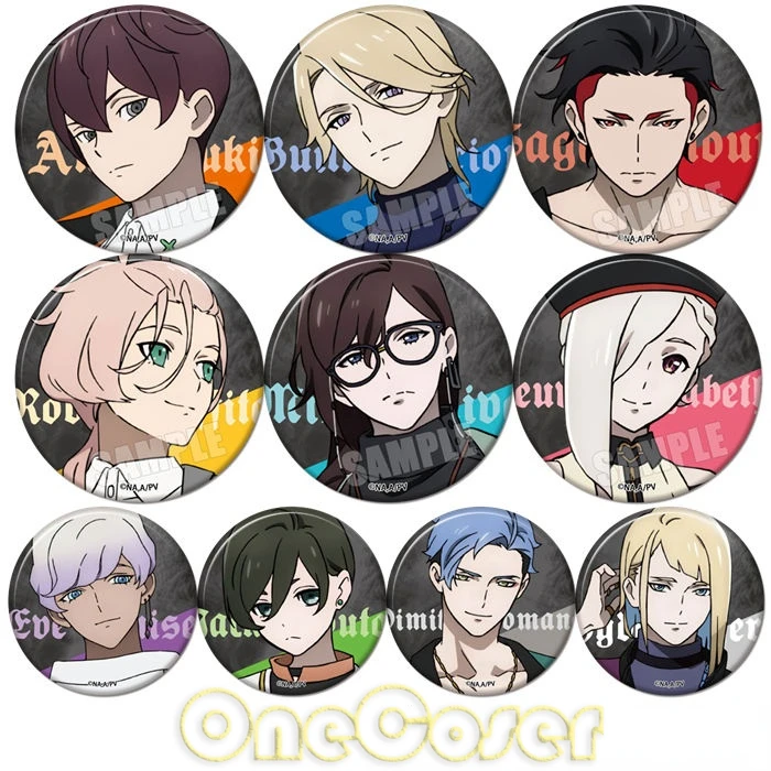 pirate costume women Anime Visual Prison Badge Pin Cosplay Accessories Brooch Robin Laffite  Ange Yuki Buttons Collection Props Decor Gift Cartton winifred sanderson costume