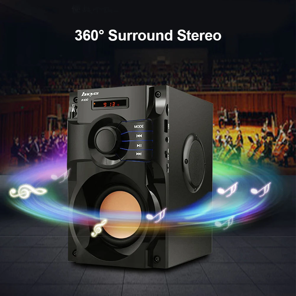 40 Вт большой Мощность Портативный Bluetooth Динамик открытый Беспроводной Сабвуфер