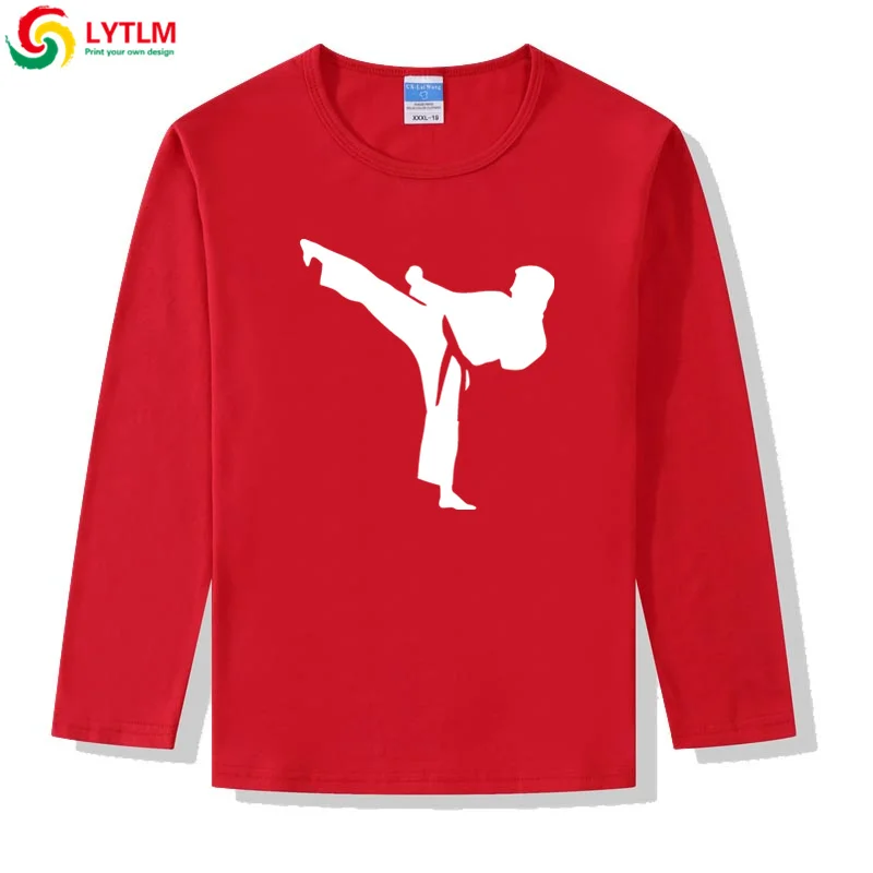 LYTLM топы для маленьких мальчиков с длинным рукавом зима 2019 Shotokan Karate рубашка Kyokushin