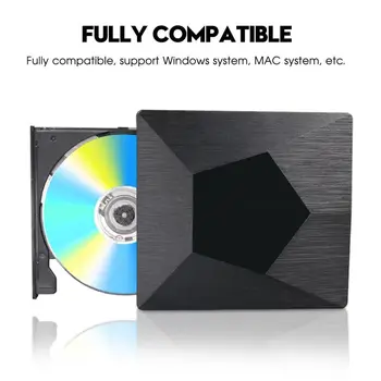 

1 Pc Plastic Drive USB 3.0 Port Type C External DVD Burner For Windows 98 SE ME XP Win 7 Win 8 Win 10 2020