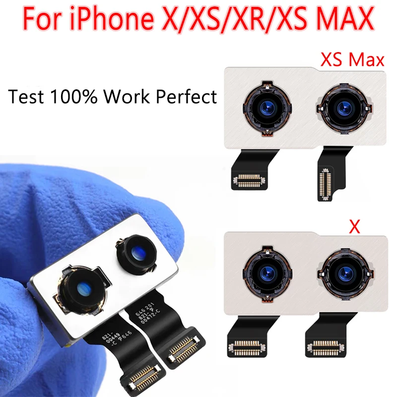 Оригинальный новый модуль для задней камеры iPhone X XS MAX XR гибкий кабель XSMAX запасная