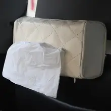 Кожаный чехол для спинки автомобиля, коробка для салфеток, автоматический насос держатель кассеты Коробка для бумажных салфеток, органайзер, пригодный для BMW