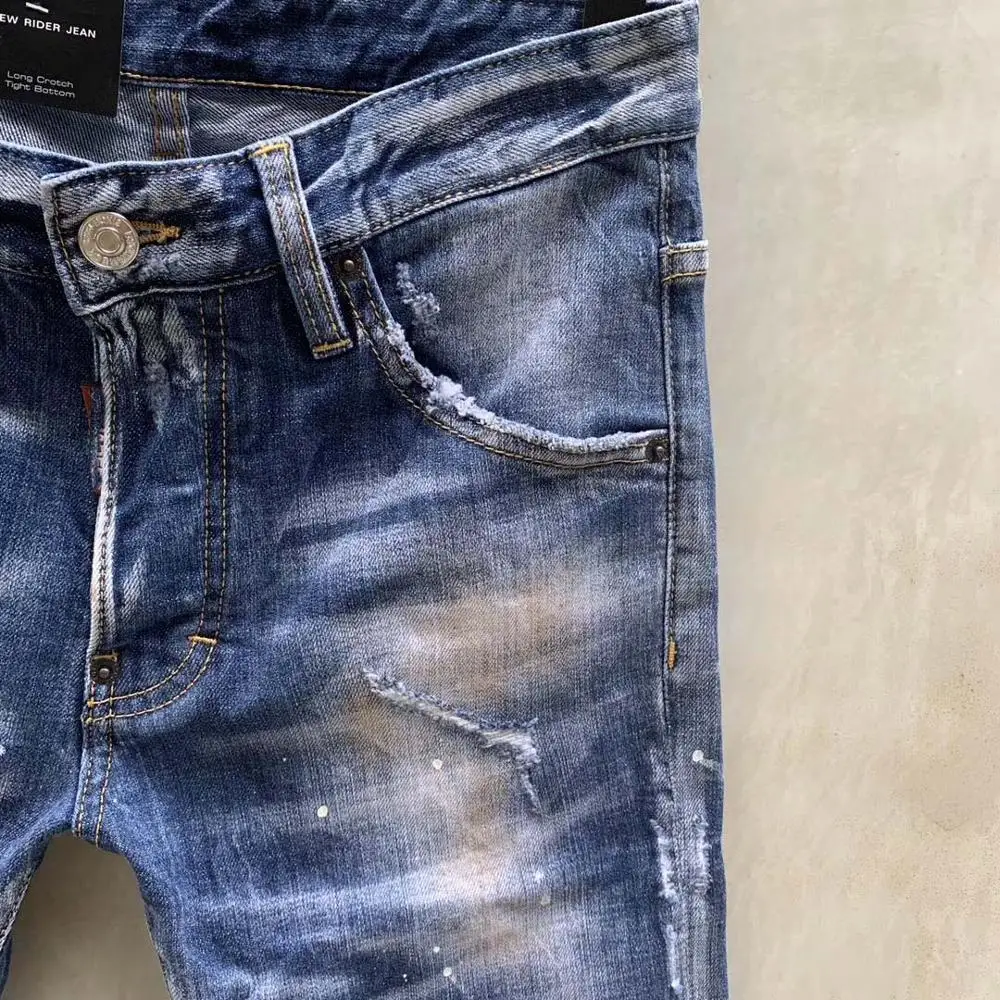 Men Jeans Ripped for Men Skinny DSQ Jeans Pants Men Jeans Outwear Man Pants 931