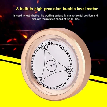 

LP Vinyl Record Turntable LP Disc Stabilizer Bubble Degree Tonearms Set-Up Spirit Level for Phono Cartridge Needle/CD Player