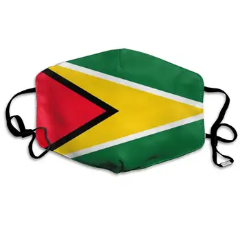 

NiYoung Breathable Anti Dust Mouth Mask with Adjustable Earloop, Warm Windproof Reusable Washable Half Face Mask, Flag of Guyana