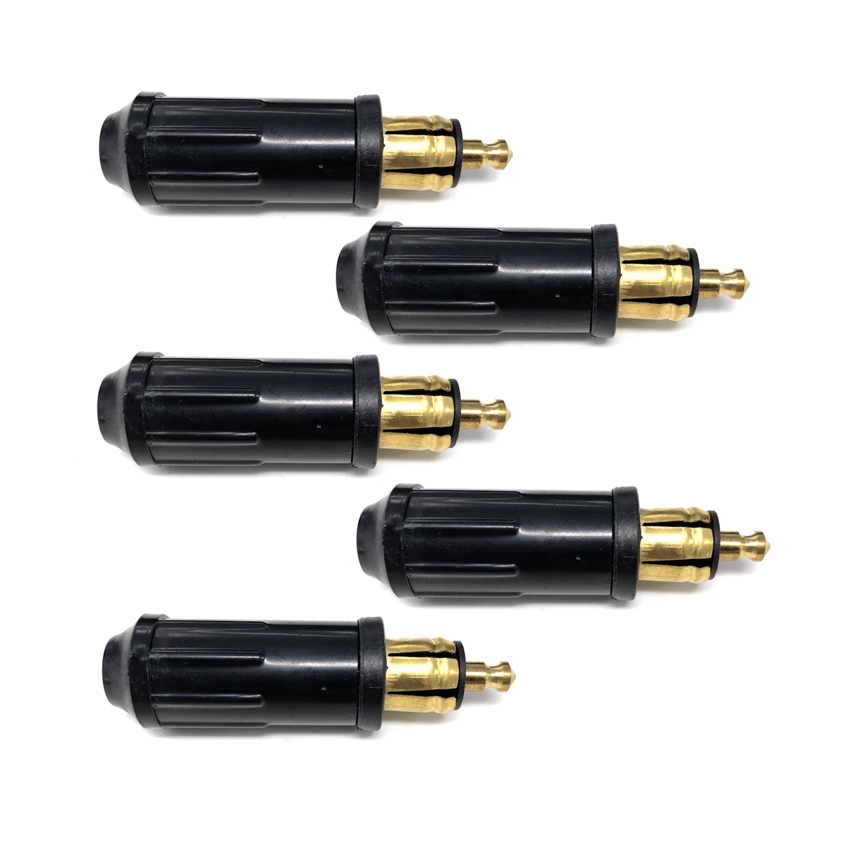 

5pcs DIY DIN Hella Male Plug Powerlet Plug European Type 12v Cigarette Lighter Adapter Connector Fits BMW Motorcycles