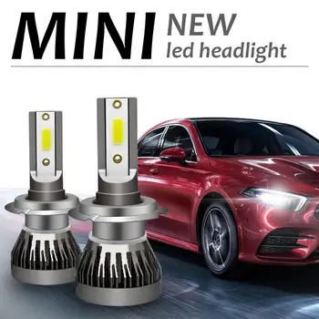 

2X 120W H7 LED Headlight COB Chip Bulbs Kit Canbus Error Free 26000LM 6000K Car Headlight Bulbs(LED)