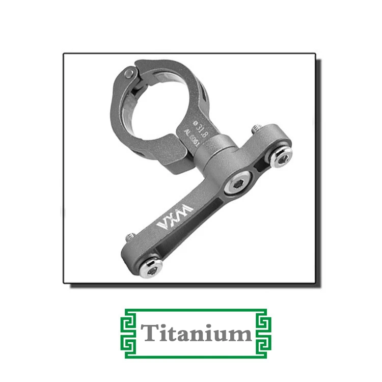 Titanium Велосипедный велосипедный Открытый зажим для бутылки воды болт клетка держатель адаптер бар крепление MTB дорожный держатель алюминиевый сплав чайник стойка крепление - Цвет: Titanium