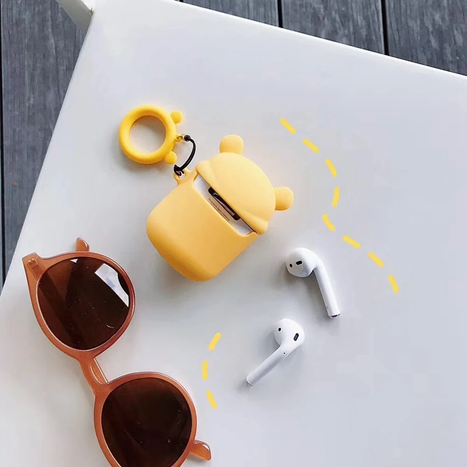 3D силиконовый Bluetooth беспроводной чехол для наушников для AirPods чехол защитный чехол с сердцем аксессуары для Apple Air pods зарядная коробка