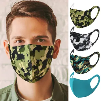 

mascarillas Unisex Colorful Fabric Face Turban Stylish Neutral Washable Windproof Dustproof Earloop Mouth Mask Reusable mask