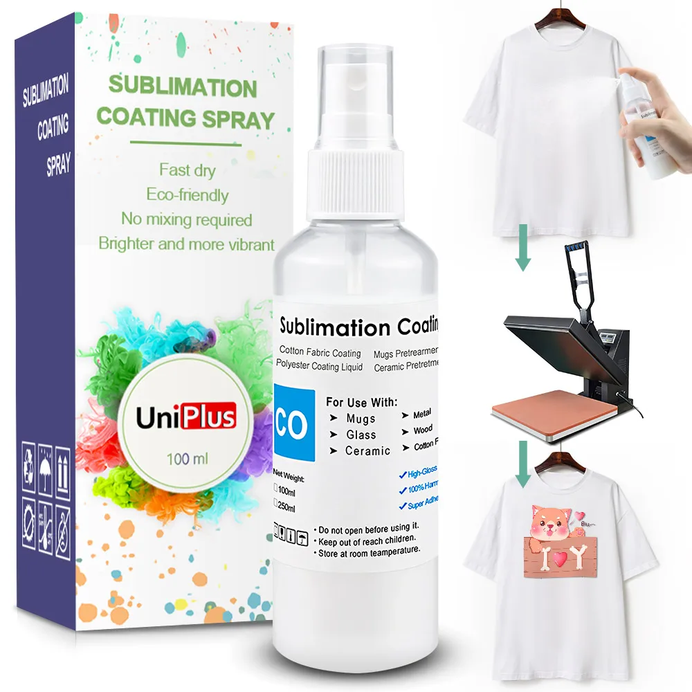 250ml Sublimation Coating Spray Suitable For Pretreatment of Cotton  Materials Such as Clothes All Fabric Quick