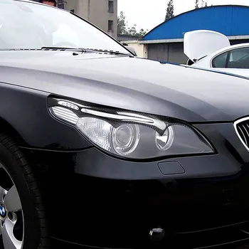 

1 Pair Professional Car Styling Trim Carbon Fiber Headlight Eyebrows Eyelids Front Headlamp Eyebrows Trim