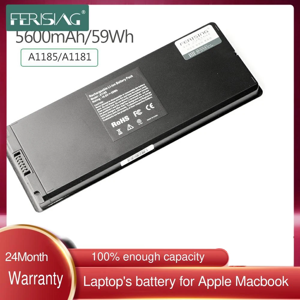 Аккумулятор для ноутбуков Apple Macbook 13 дюймов A1185 A1181 MA566FE/A MB881LL/A 59Wh MA472 MA472B/A