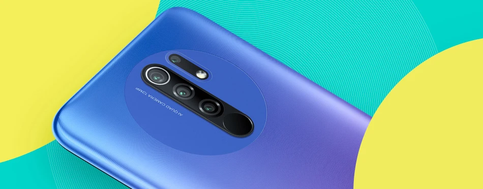 New Global Version Xiaomi Redmi 9 3GB RAM 32GB ROM Helio G80 13MP AI Quad Camera 6.53 Full HD+ Display 5020mAh Mobile Phone