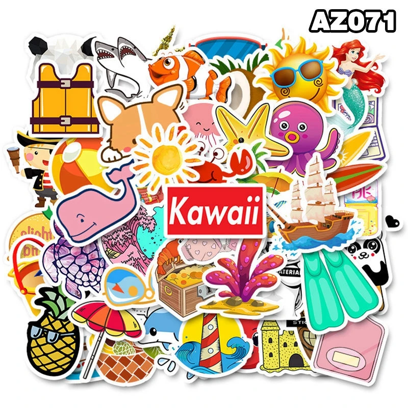 Stickers Kids Toys Laptop Motorcycle Space Unicorn Sticker Scrapbook Skateboard Graffiti Waterproof Stickers Pack 50pcs/Lot