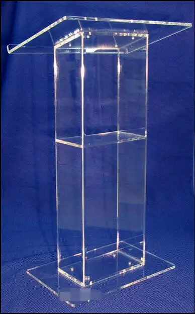 Acrylic Lectern Podium with Shelf Clear Perspex Church Lectern Church Lucite Acrylic Podium plexiglass pulpit
