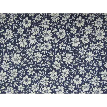 

Liberty fabric Flowers cotton print Ref. EDEL WEISS NAVY length with 2,80 mts