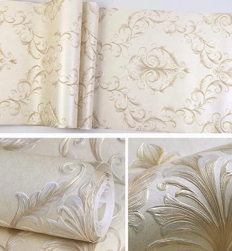 Beibehang высокое качество обои 3D Мода papel де parede спальня фон стены рабочего стола рулоны бумаги белый фиолетовый - Цвет: A