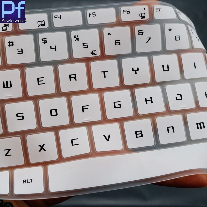 Funda para Teclado de Ordenador port/átil MSI GF63 P65 PS42 PS63 GS65 GF 63 P 65 PS 63 GS 65 8RD 8RE 8RB 8RCX Gaming Size Blanco.