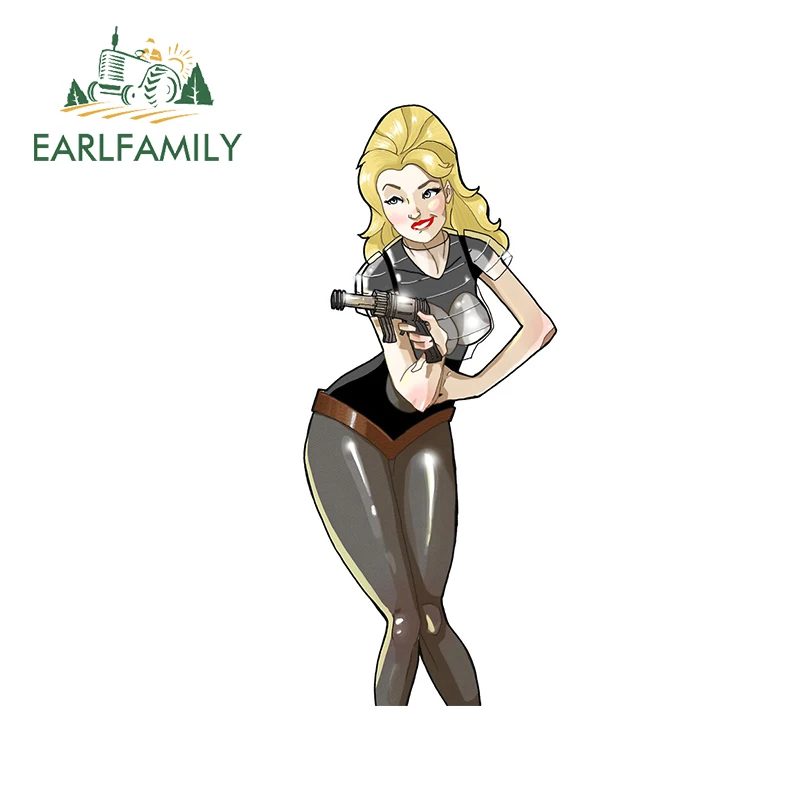 EARLFAMILY 13 см x 5 7 забавная Автомобильная наклейка для девочки в космосе