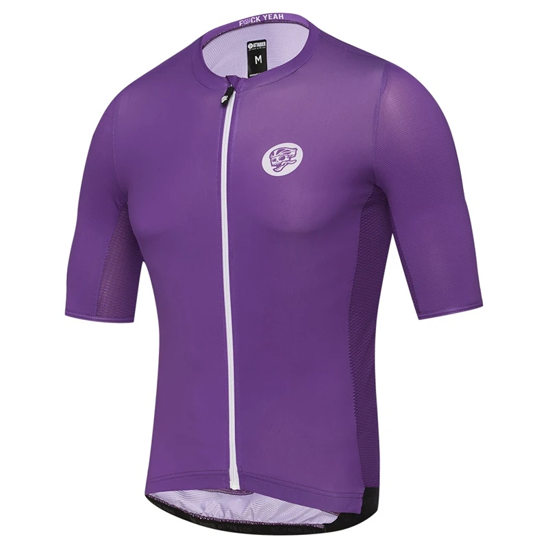 Attaquer Racing Jersey чистый фиолетовый унисекс go Pro одежда для катания на велосипеде Пара Одежда для верховой езды короткий рукав топы быстросохнущая езда Рубашка - Цвет: Men 1