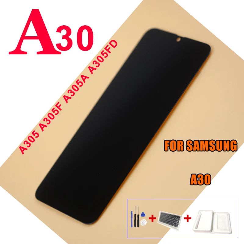 Для samsung Galaxy A30 A305 A305F A305FN/DS ЖК-дисплей сенсорный экран дигитайзер в сборе для samsung A30 ЖК-экран
