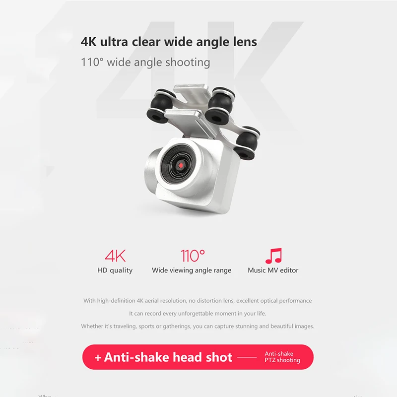 Дрон 4k камера HD Wifi передача от первого лица воздушное давление фиксированная