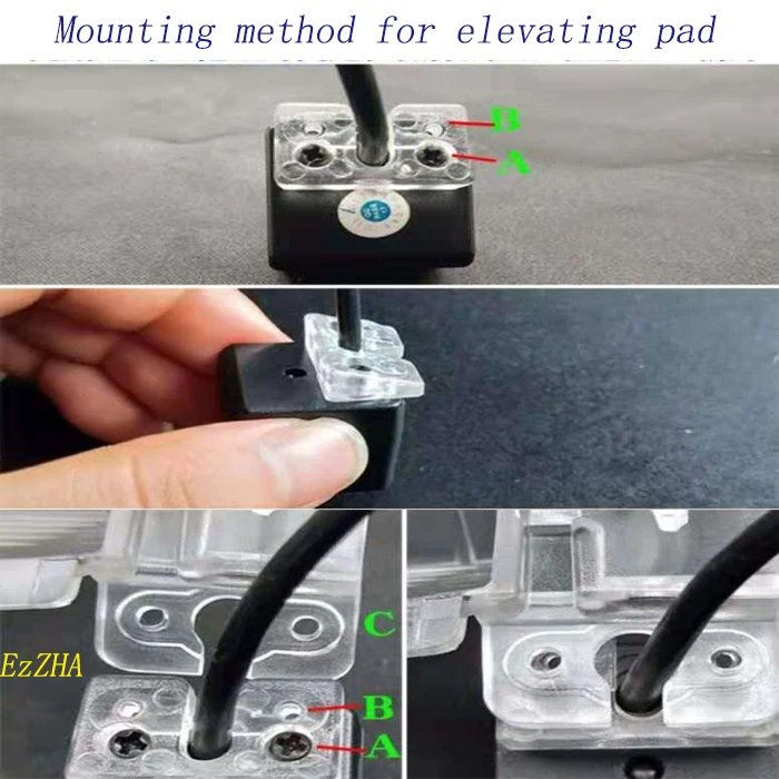 EzZHA 자동차 후면보기 카메라 브래킷 번호판 볼보 C30 C70 XC60 XC70 XC90 S40 S60 S80 V40 V50 V60 V70 S80L S60L