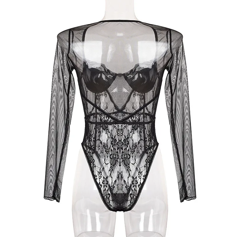 long sleeve lace bodysuit22