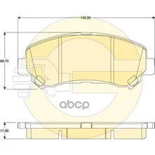 Колодки Тормозные Nissan Qashqai 1.6/2.0 07-/X-Trail 07- Передние Girling 6134679 Girling арт. 6134679