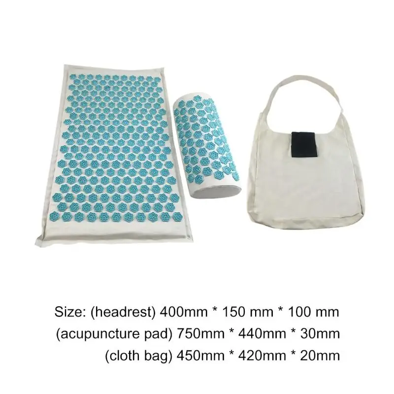 Mat Pillow Bag 09 Многофункциональные коврики для йоги из хлопка и льна, удобная Массажная подушка для акупрессуры, коврик для йоги, подушка для снятия стресса, высокое качество - Цвет: Mat Pillow Bag 09