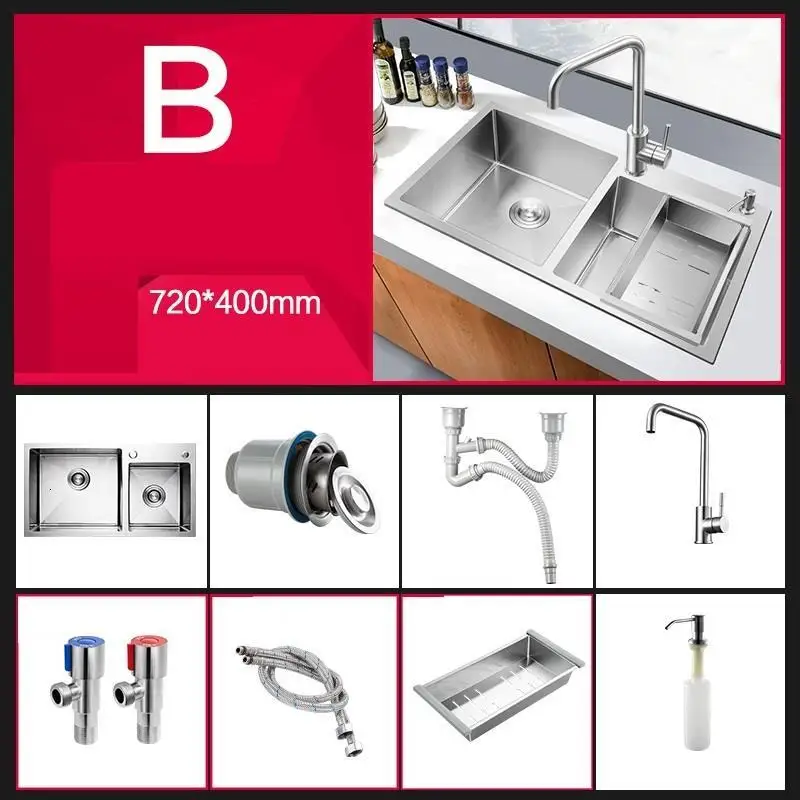 Acero Spoelbak Cuba Para Inox Evier Inoxidable Lavello Cucina кухонная раковина для мытья посуды