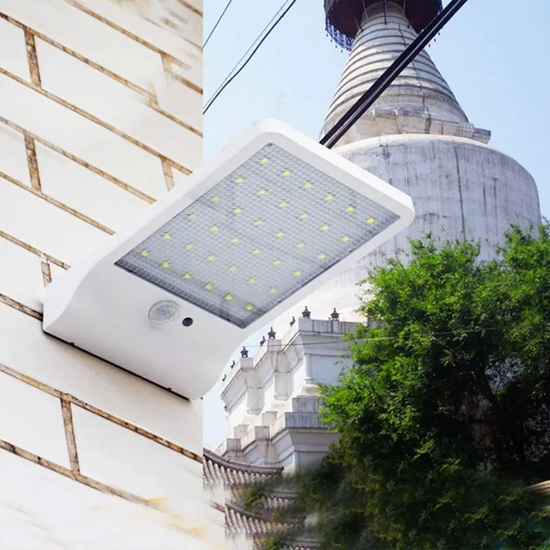 2 Pcs Solar lamp 36 LED waterproof wireless with motion detector and outdoor lamp for Garden, Door, Entrance, etc