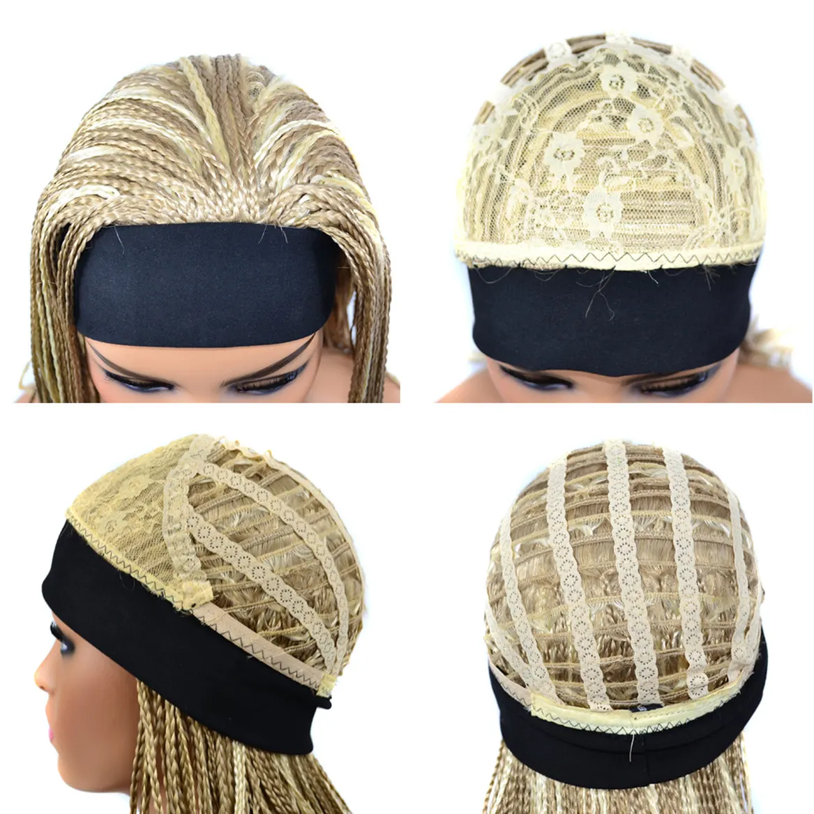 OUCEY Synthetic Wig Female Headband Wigs for Women Gray/613/Black Braided Wig Braid African Good Quality Headband