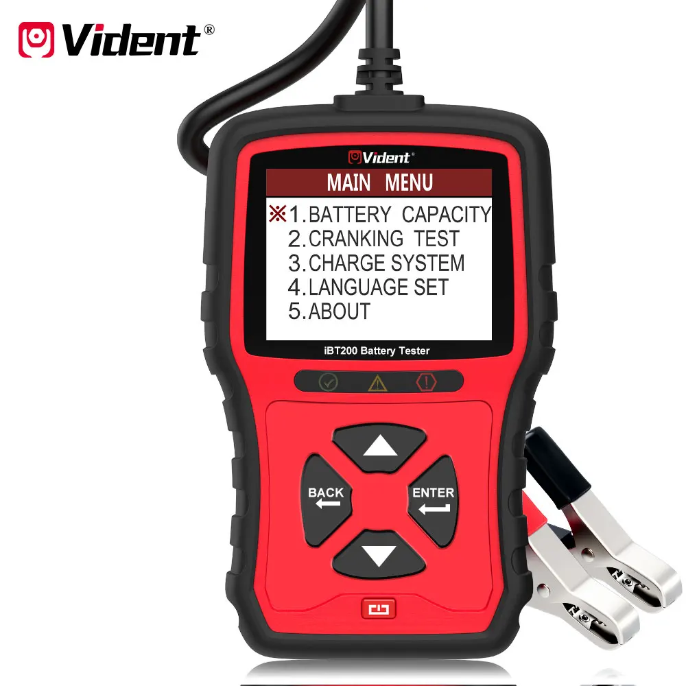 Тестер батареи VIDENT iBT200 9V 36V для легковых автомобилей 12V и тяжелых грузовиков 24V от