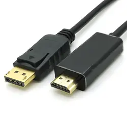 DisplayPort в HDMI фута, компьютерный кабель DP to HDMI адаптер для дисплея кабель 3 м
