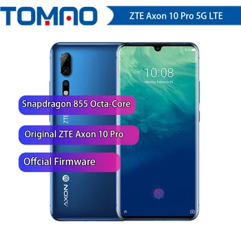 

Original ZTE Axon 10 Pro 5G Mobile Phone Snapdragon 855 Android 9.1 6.47" IPS 2340x1080 6GB RAM 128GB ROM 48.0MP Fingerprint NFC