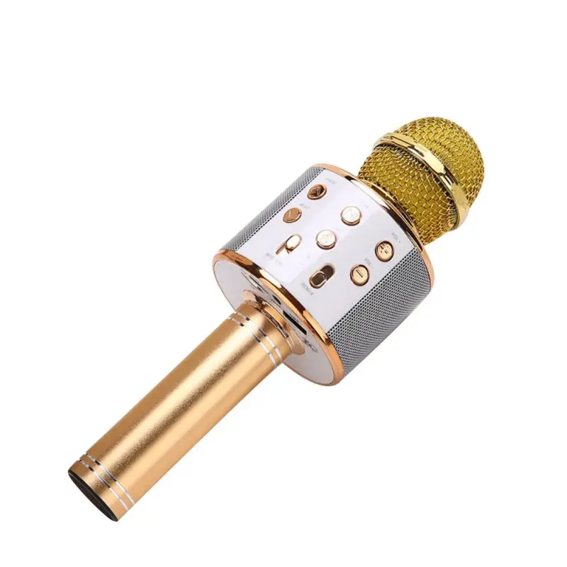 Gold Bluetooth беспроводная микрофонная карта#10 - Цвет: Gold