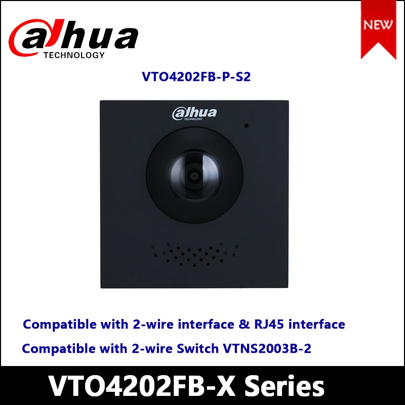 Dahua 2mp Modular 2wire Apartment Door Station Black Version Vto4202fb