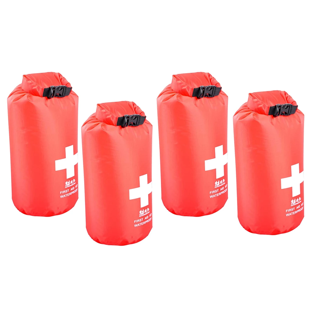 4-Pack 5L красный сухой мешок водонепроницаемый рулон сверху мешок для наружного хранения аптечки для походов каяк рыбалка кемпинг снаряжение