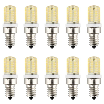 

10Pcs E12 Candelabra 64LED Lights 110V/220V Ceiling Fans Light Bulb Lamp Energy Saving Long Lifespan